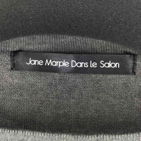 ジェーンマープルドンルサロン Jane Marple Dans Le Salon ニットドッキング 総柄スカートワンピース レディース M