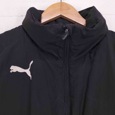 プーマ PUMA 00S ワンポイント刺繍 サイドライン パファージャケット メンズ M