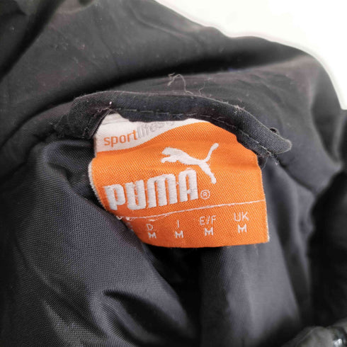 プーマ PUMA 00S ワンポイント刺繍 サイドライン パファージャケット メンズ M
