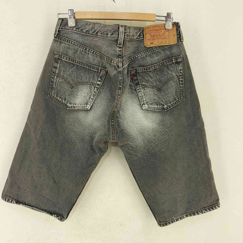 リーバイス Levis 501 00S USA製 ボタン裏553 先染め ブラックデニムハーフパンツ メンズ 34×34