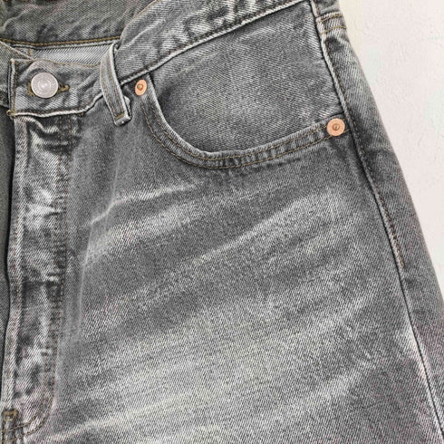 リーバイス Levis 501 00S USA製 ボタン裏553 先染め ブラックデニムハーフパンツ メンズ 34×34