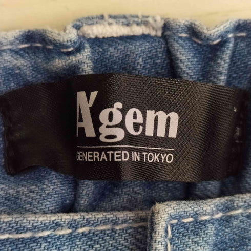 エージェム Agem 総柄刺繍デニムパンツ レディース JPN:L