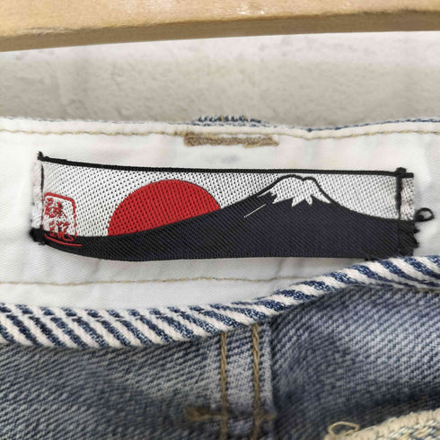 ドロボウニッキ 泥棒日記 月桂樹ボタンモチーフ ダメージ加工 デニムパンツ メンズ 40