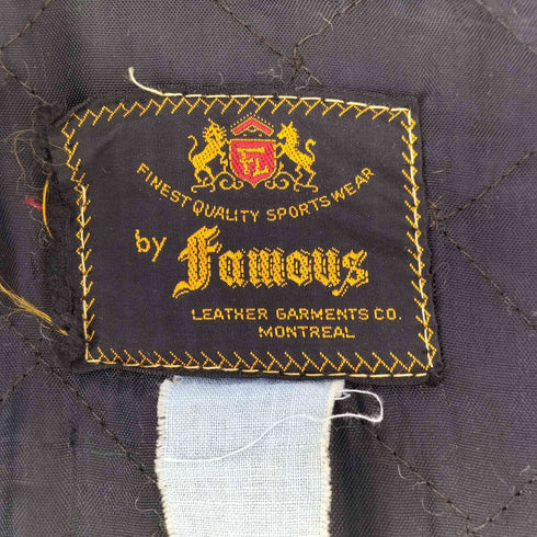 60S BY FAMOUS 裏地キルティング フリースジャケット メンズ