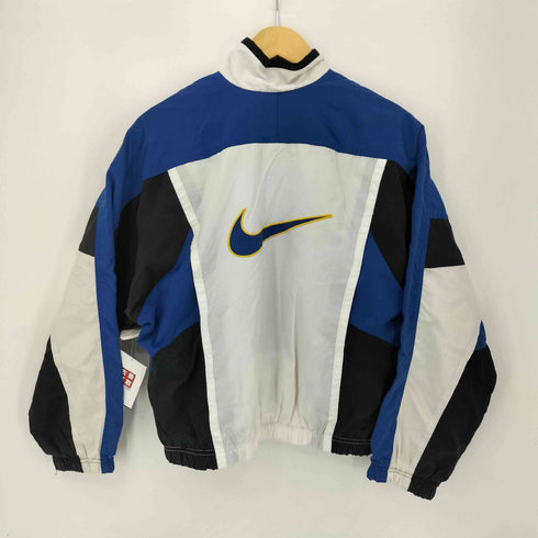 ナイキ NIKE 90S ロゴ刺繍 白タグ マルチカラー トラックジャケット レディース import:S