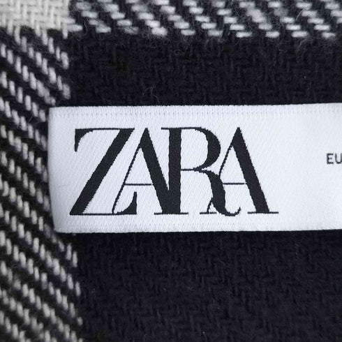 ザラ ZARA Cropped Check Overshirt クロップド オーバーシャツ レディース import:M