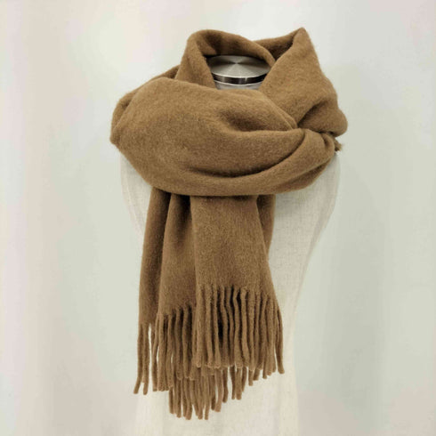 アソースメレ asauce meler キャメル フリンジ マフラー レディース