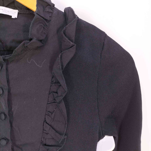 ザラ ZARA Combination Knit Sweater フリルニットブラウス レディース import:M
