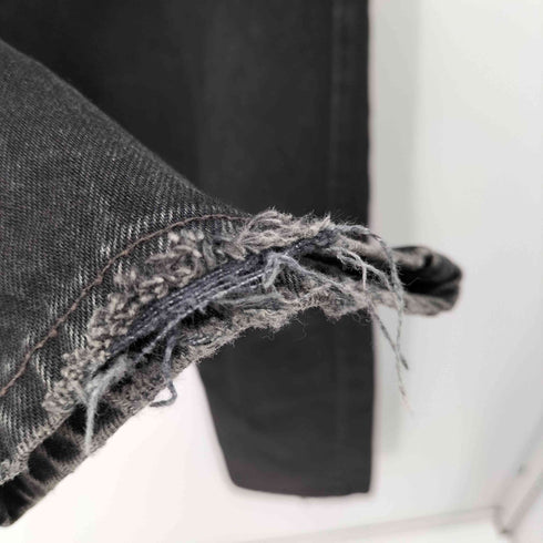 リーバイス Levis USA製 90s 97年製 ボタン裏522 501 ボタンフライ先染めブラックデニム メンズ W34L32