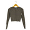 ザラ ZARA Cropped Ribbed Cardigan クロップド リブニットカーディガン レディース import:M