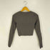 ザラ ZARA Cropped Ribbed Cardigan クロップド リブニットカーディガン レディース import:M