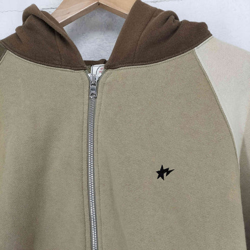アベイシングエイプ A BATHING APE 90-00S 初期タグ BAPE STA刺繍 ダブルジップアップ パーカー メンズ S