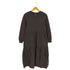 ザラ ZARA スウェット ドッキング ティアード ワンピース レディース import:S