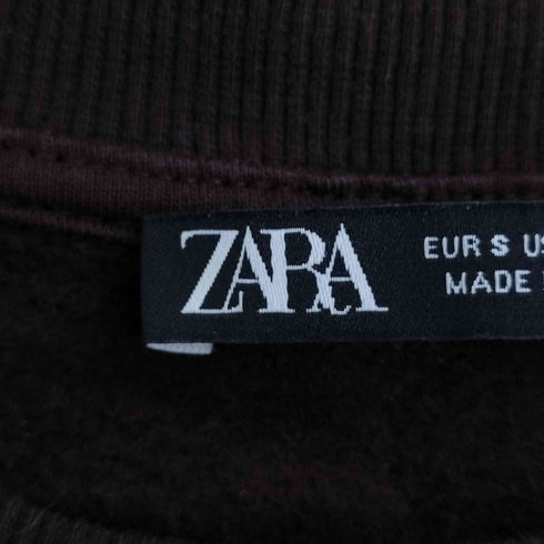 ザラ ZARA スウェット ドッキング ティアード ワンピース レディース import:S