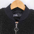 ザラ ZARA ボア切替 中綿スリーブ ブルゾン MA-1 レディース import:S