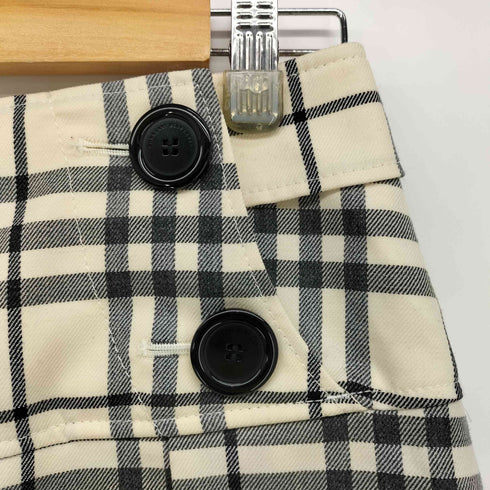 バーバリーブルーレーベル BURBERRY BLUE LABEL チェック ミニ キュロットショートパンツ レディース EUR:38