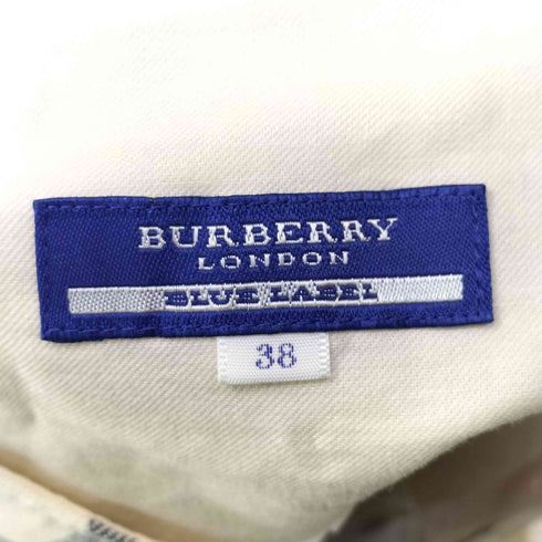 バーバリーブルーレーベル BURBERRY BLUE LABEL チェック ミニ キュロットショートパンツ レディース EUR:38