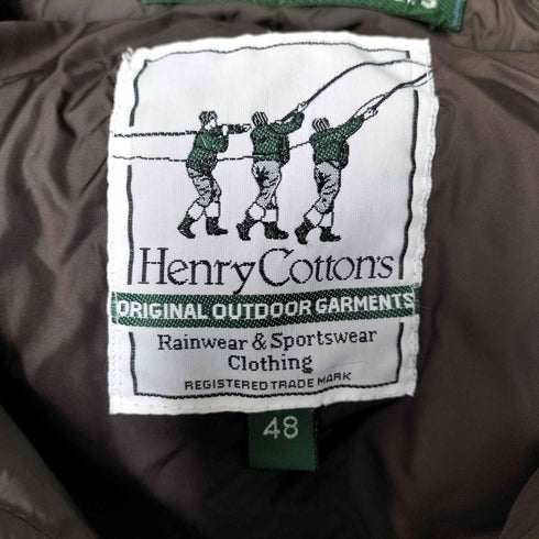 ヘンリーコットンズ Henry Cottons PIUMA DOCA フーデッド キルティング ダウン コート メンズ 48