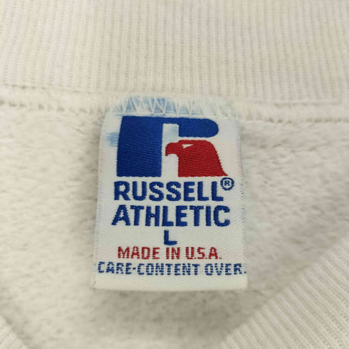 ラッセルアスレチック RUSSELL ATHLETIC 90S USA製 刺繍タグ クルーネック スウェットトレーナー メンズ L