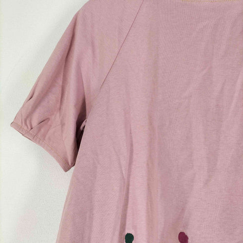 ホコモモラ Jocomomola 23ss Carta フラワーモチーフTシャツ レディース 40