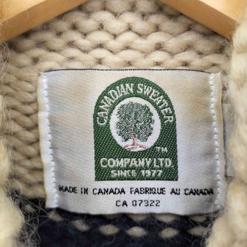 カナディアンセーター CANADIAN SWEATER ウール ボーダー カウチンニット レディース