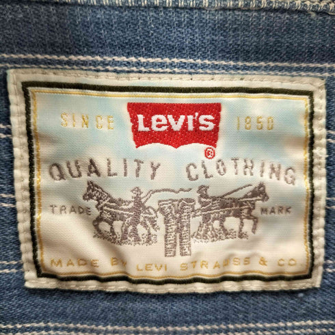 リーバイス Levis 香港製 ストライプコットンシャツ メンズ JPN:XL