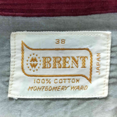BRENT コーデュロイ レースアッププルオーバー メンズ 38