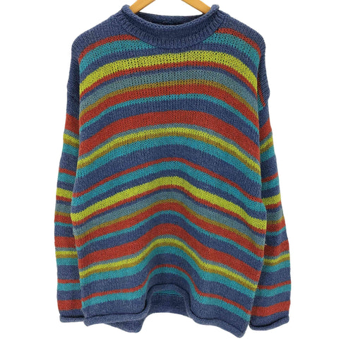 NY jeans マルチカラー ボーダーアクリルニット メンズ JPN:XL