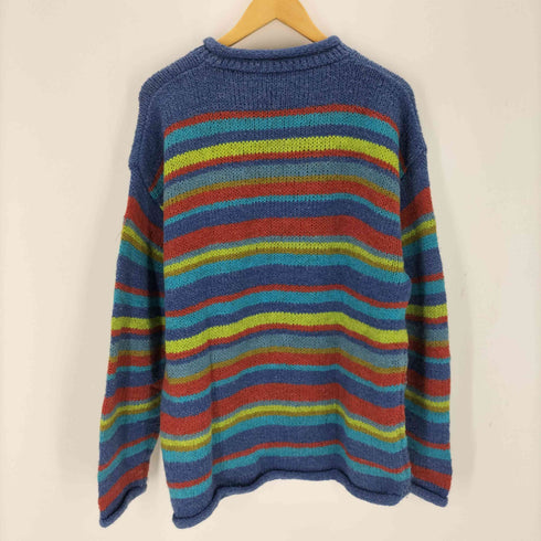 NY jeans マルチカラー ボーダーアクリルニット メンズ JPN:XL