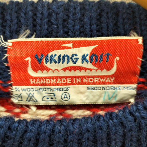 VIKING KNIT ノルウェー製 ハンドメイド ノルディック柄ニット メンズ JPN:M