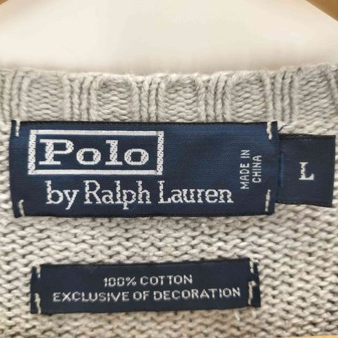 ポロバイラルフローレン Polo by RALPH LAUREN ポニー刺繍 コットンニット メンズ JPN:L