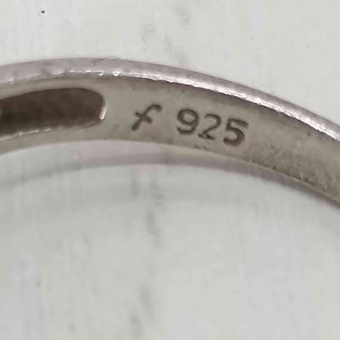925刻印 シルバーリング ハートチャーム レディース 18号
