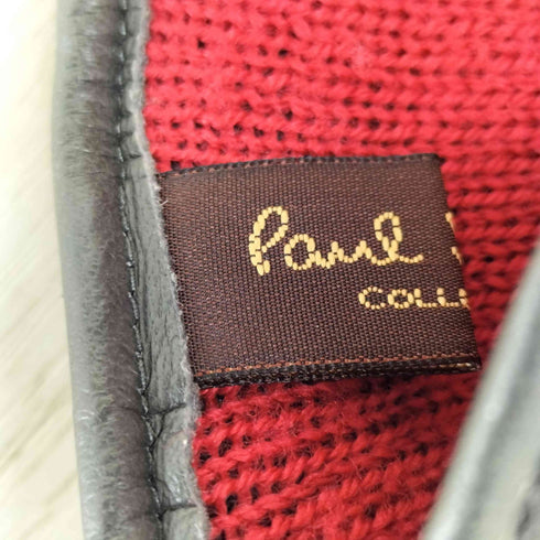 ポールスミス Paul Smith レザーグローブ ニット切替 メンズ