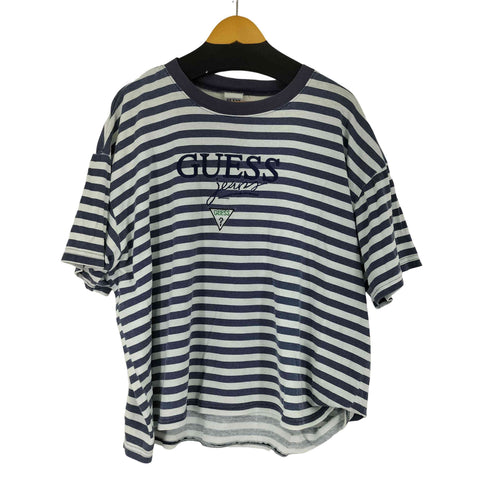 ゲス GUESS 90s USA製 ボーダークルーネックTシャツ メンズ