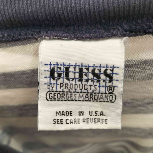 ゲス GUESS 90s USA製 ボーダークルーネックTシャツ メンズ