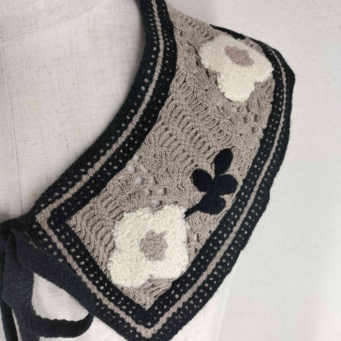 サマンサモスモス samansa Mos2 さがら刺繍付け襟 レディース FREE