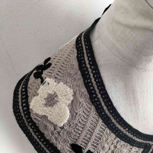 サマンサモスモス samansa Mos2 さがら刺繍付け襟 レディース FREE