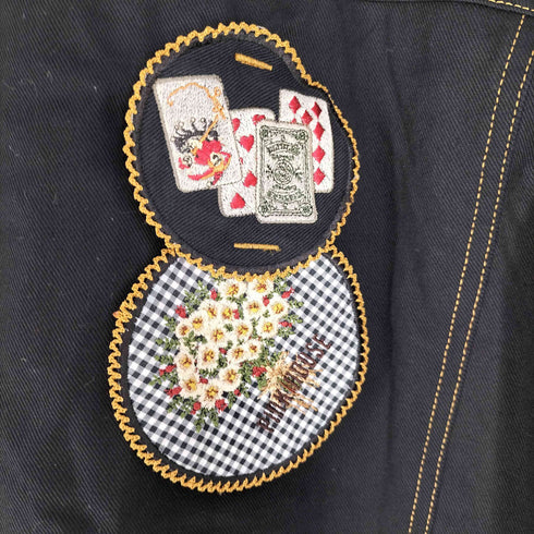 ピンクハウス PINK HOUSE 刺繍ワッペンブルゾン レディース