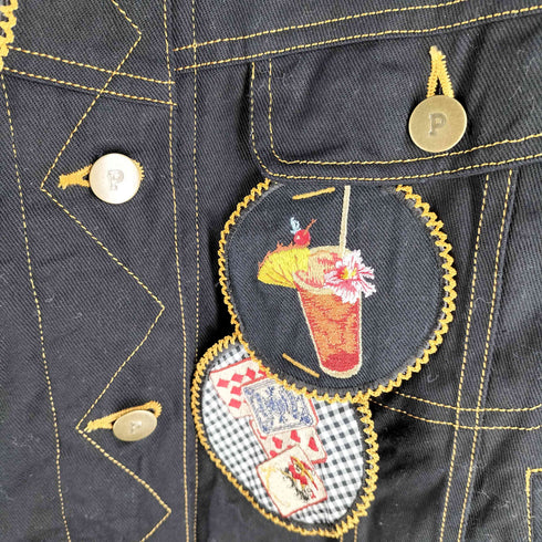 ピンクハウス PINK HOUSE 刺繍ワッペンブルゾン レディース