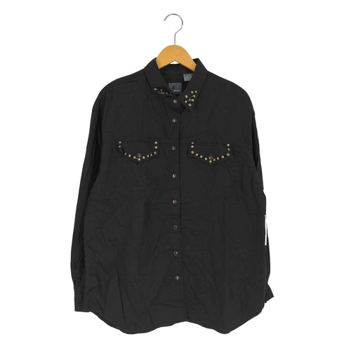 リズウェア LIZ wear スタッズデザイン ポケットシャツ メンズ import:L