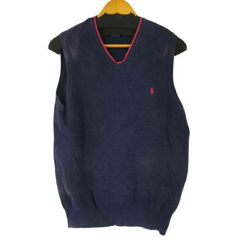 ポロゴルフラルフローレン POLO GOLF RALPH LAUREN シルク混 Vネックベスト メンズ JPN:S