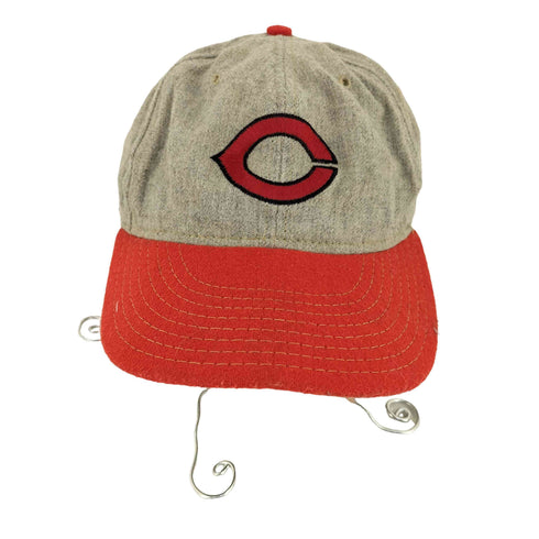 アメリカンニードル American Needle USA製 ANNCO PROFESSONAL MODEL Cincinnati Reds グリーンブリム 6パネルキャップ メンズ 7 3/8