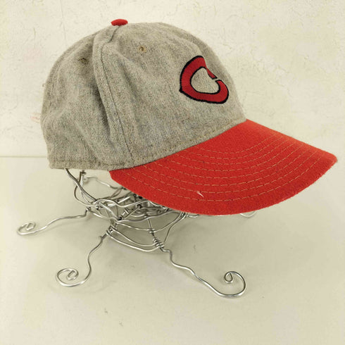 アメリカンニードル American Needle USA製 ANNCO PROFESSONAL MODEL Cincinnati Reds グリーンブリム 6パネルキャップ メンズ 7 3/8