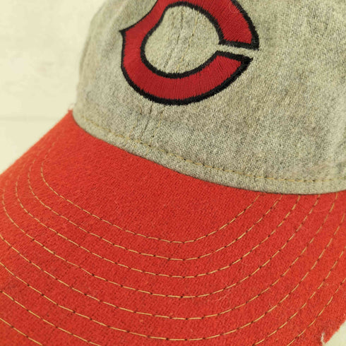 アメリカンニードル American Needle USA製 ANNCO PROFESSONAL MODEL Cincinnati Reds グリーンブリム 6パネルキャップ メンズ 7 3/8