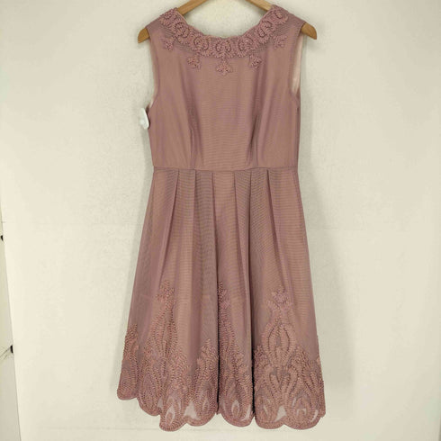 DORRY DOLL ノースリーブ刺繍デザインワンピース レディース JPN:38