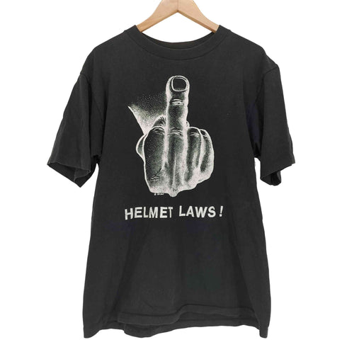 SS ENTERPRISE 90S MADE IN USA HELMET LAWS プリントTシャツ メンズ LARGE
