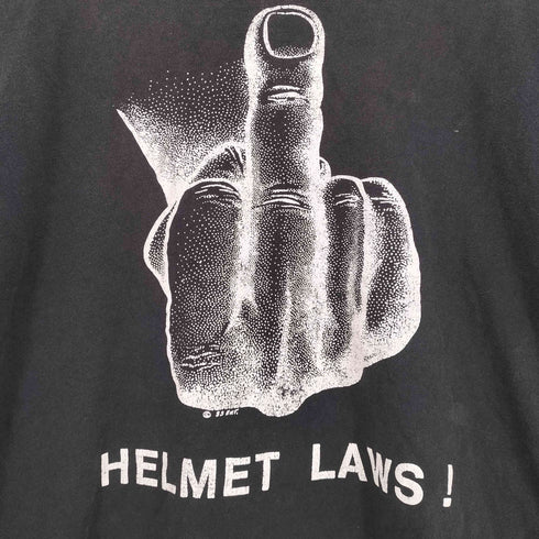 SS ENTERPRISE 90S MADE IN USA HELMET LAWS プリントTシャツ メンズ LARGE