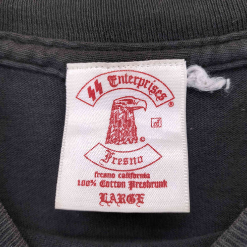 SS ENTERPRISE 90S MADE IN USA HELMET LAWS プリントTシャツ メンズ LARGE