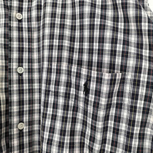 ラルフローレン RALPH LAUREN BIG SHIRT チェック柄オーバーサイズボタンダウンシャツ メンズ XL