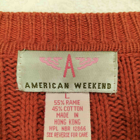 AMERICAN WEEKEND コットンケーブルニット メンズ L